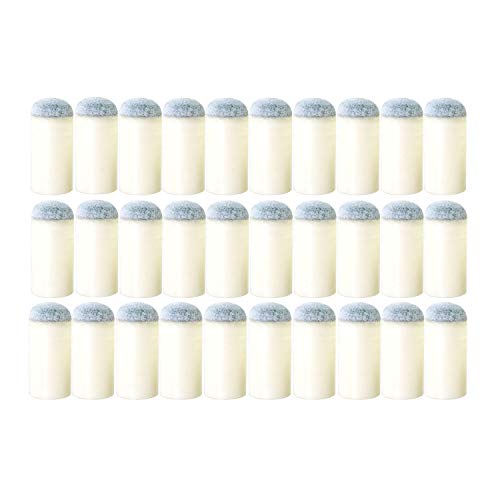 RLECS 30pcs Professional Billiard Replacement Tips 13mm Gray Cue Tips Durable Pool Cue Repair Rod Stick