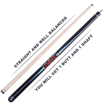 36”/42”/48” Canadian Maple Billiard Short Pool Cues for Tight Places - size: 48"
