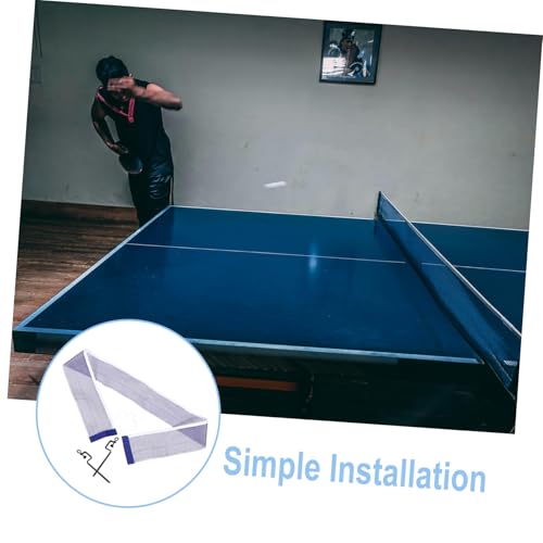 BESPORTBLE Pingpong Practice Net Kit Lightweight Table Tennis Net and Post for Boys and Girls Adults Sturdy Stable