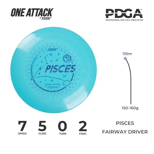 PDGA Approved Disc Golf Set - 6 PCS 155-178g Discs | 2 Putters, 2 Midrange, 2 Drivers | Accessories Include Mini Marker | Beginner Set for Outdoor Backyard