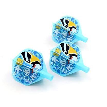 CUESOUL TERO AK4 Dart Flights Standard Shape,Peking Opera Design,Set of 3 pcs - color: Blue