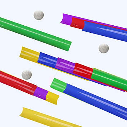 KINDEN Team Building Exercise Activities Pipeline Kit Group Games, Half Pipes Indoor Outdoor Ice Breaker Group Learning Team Work Youth Sports for Kids Teens, Children, Adults Competition Funny Games - size: 1 Pack 15pcs Half Pipes
