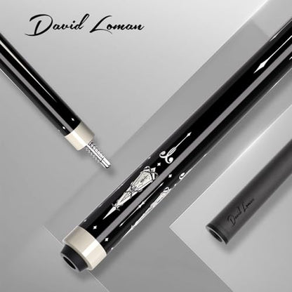 Carbon Fiber Pool Cue 58" 2-Piece Cue Stick Professional Cue Carbon Technology Low Deflection Billiard Cues（Weight can be Adjusted） - color: Phantom, size: 12.5mm