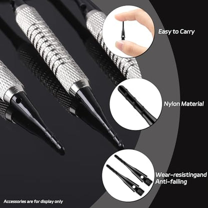 CyeeLife Darts Soft Tip,2BA Thread Soft Tip Dart Point 200 Pack, Plastic Tip Dart Points, Soft Tip Sets, Dart Accessory