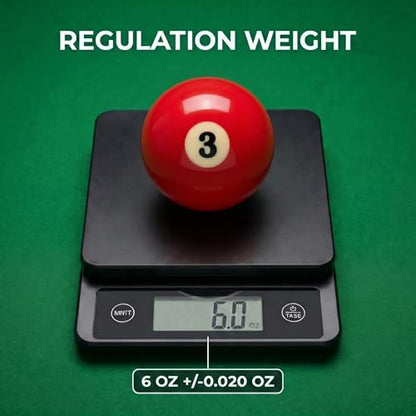 KONLLEN Single Replacement Pool Ball – 2-1/4" Regulation Size & Weight Billiard Ball Made of Phenolic Resin (Choose 1–15 or Cue Ball) - color: #3