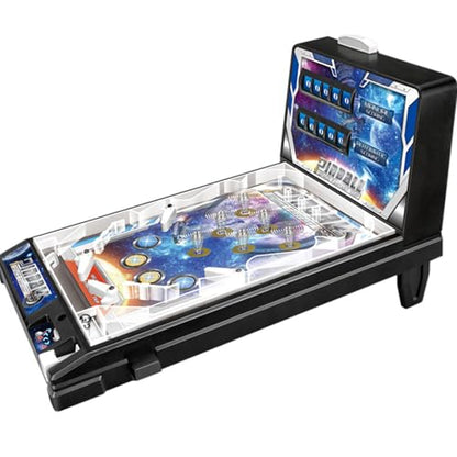 Mini Arcade Pinball for Kids 8-12, Desktop Ball Shooting with Lights & Sounds, Action and Reflex Game, Classic Tabletop Game