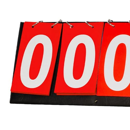 Tabletop Flip Scoreboard 4 Digits Portable Multifunctional Sports Scoreboard for Soccer Volleyball Basketball