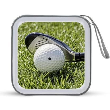 Golf Ball CD Case 40 Discs Heavy Duty Bag Binder Storage Booklet Album Portable DVD CD Case Holder for Car Sturdy Hard Plastic Disc Cases for Home Office Travel