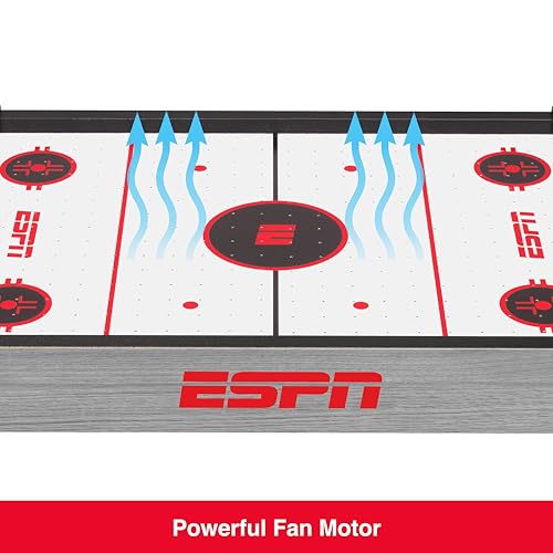 ESPN Air Hockey Table for Kids Includes Pucks and Paddles, Arcade Games