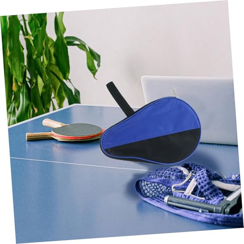 Happyyami Portable Table Tennis Paddle Cover Bag Durable Storage Case for Paddle Balls Compact Organizer for Players Use