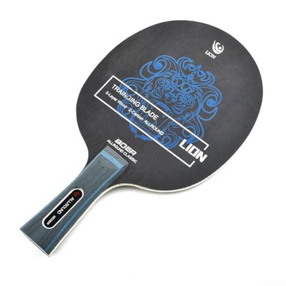 Table Tennis Blade, 7-Ply Carbon Fiber & Aryl Group Wood, Long Handle Horizontal Grip, 90g Pong Racket Blade for Indoor Games(Long) - size: Long