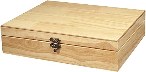 WE Games 12 Number Shut the Box Board Game- Natural Wood Box with Lid - color: Natural Wood