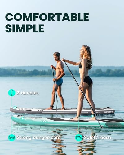Inflatable Paddle Board,Stand Up Paddle Board Set, Extra Wide SUP Board with Removable Fin, Floating Paddle, Hand Pump, Waterproof Phone Pouch,Traveling Board - color: E black