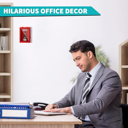 Funny Emergency Box w/Hammer (Large), Break in Case of Emergency Box, Personalized Unique Gifts for Men Women, Office Desk Decor, Random Things, White Elephant Gift for Friend Coworker Family - style: Large Emergency Box