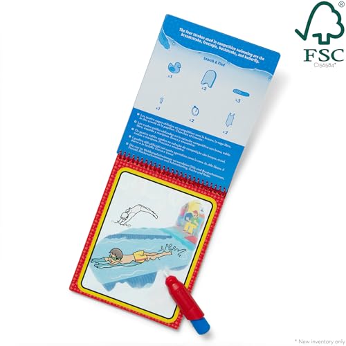Melissa & Doug On The Go Water Wow! Reusable Water-Reveal Coloring Activity Pad – Jungle - size: 1 EA, style: Jungle