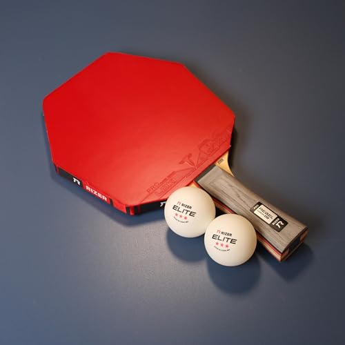 RIZER Elite Ping Pong Balls - 3-Star Table Tennis Balls (12 White Balls) | High-Performance 40+ ABS Training Balls | Elite Durability for Indoor/Outdoor Games