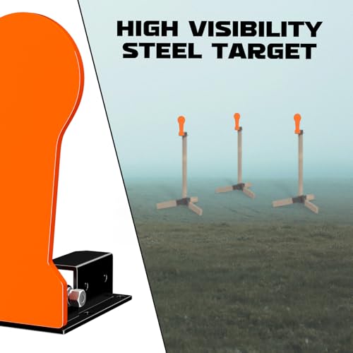 Highwild 3/8" AR500 Classic Popper Steel Shooting Target 12" Auto Reset Target for Shooting Range Outdoor - color: Auto Reset Target