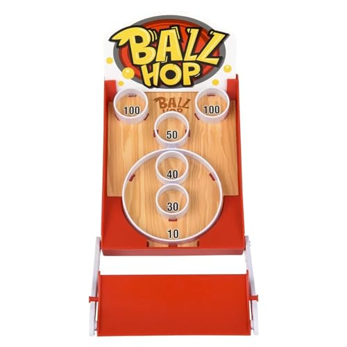 Curious Minds Busy Bags Mini Arcade Ball Toss Tabletop Sports Game - Launch Balls into Score