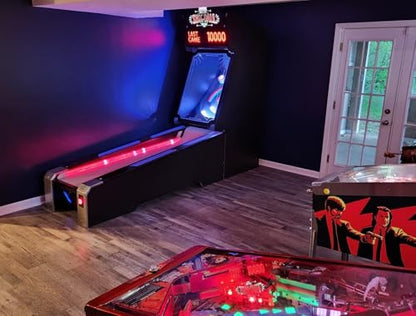 Skee-Ball Glow - Illuminating Arcade Table Machine Game for Home Basement Recreation Room - Nostalgic Classic Fun of Roll and Score - Made in The USA