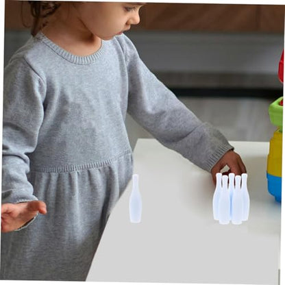 30pcs Mini Bowling Pin for Indoor Game Portable Bowling Pins for Adults Boys and Girls Tableware