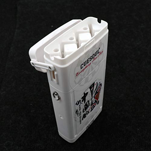 CUESOUL ANTIE Hard Dart Case with Peking Opera Mask Design and Dart Flights Case for Your Choice - color: Dart Case-White