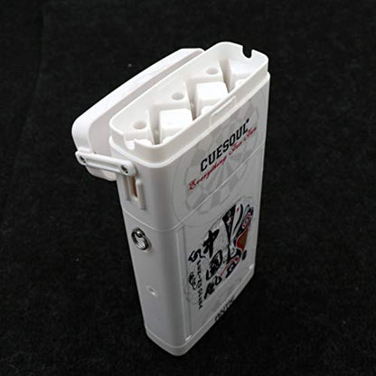 CUESOUL ANTIE Hard Dart Case with Peking Opera Mask Design and Dart Flights Case for Your Choice - color: Dart Case-White