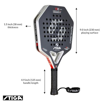 STIGA Cybershape Padel Racket - size: 18K X Hard
