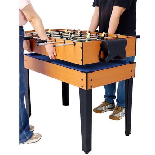 5-in-1 Multi Game Table, 43 Inch Indoor Sports Arcade Table with Foosball, Pool Billiards, Table Tennis, Push Hockey & Basketball, Complete Accessories Included for Kids, Teens & Family Game Ro