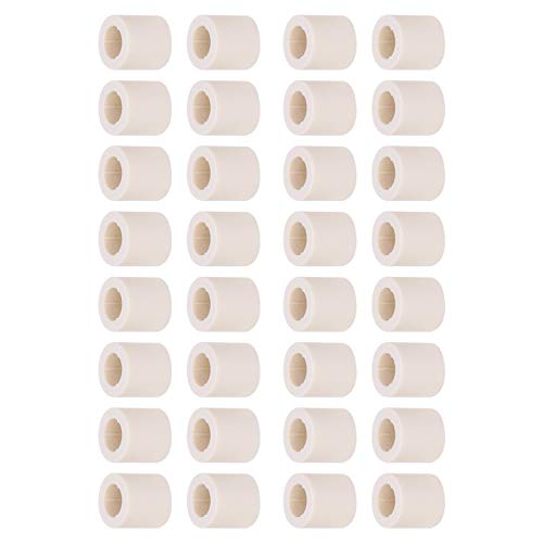 Pool Cue Ferrules, 40 PCS 13mm Fiber Replacement Ferrules Billiard Stick with Screw On Installation for House Bar 8 9 Ball Pool - size: 13MM 0.5"