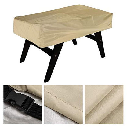 Billiard Table Cover Water | 210D Oxford Fabric Particle Barrier & Weather Defiant | Protective Layer for Pool Tables / Patio Furniture | 142x132x38cm