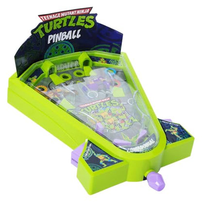 Teenage Mutant Ninja Turtles Desktop Pinball Machine - Fun Arcade Game for Kids & Adults Ages 6+, Compact Tabletop Toy by Well Played