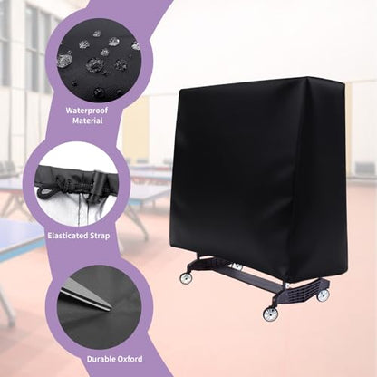 Ping Pong Table Cover Compatible with Stiga,Waterproof,Dustproof,Sun-resistant,Table Cover Compatible with Stiga,Indoor&Outside,210D Oxford Fabric