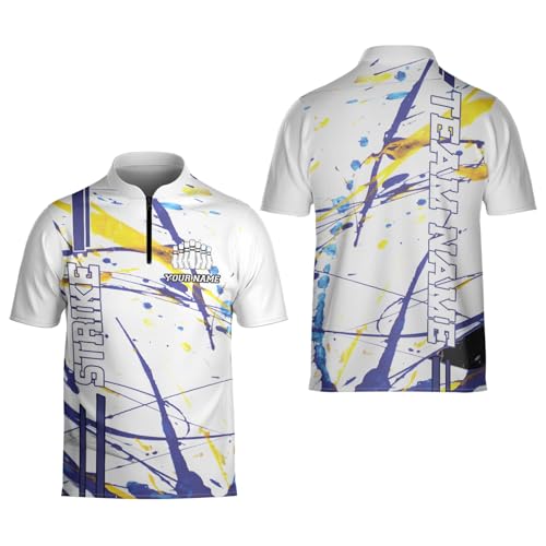 Personalized Custom Jersey for Men, Uniform Shirt for Bowling Team Gift - color: D10
