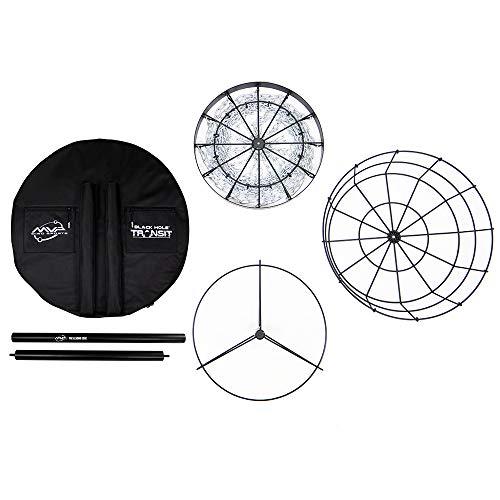 MVP Disc Sports Black Hole Pro 24-Chain Portable Disc Golf Basket with Transit Bag