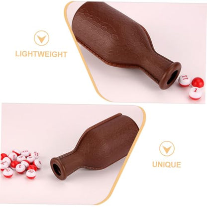 UPKOCH 2pcs Plastic Billiard Dice Set Bottle Portable Billiard Props for Pool Parties Fun Dice Game Accessories for Tables