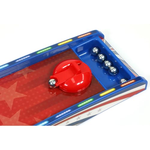 Merchant Ambassador Retro Arcade Electronic: Alley-Ball - Tabletop Game, 3' Track, Scoreboard & Sound Effects, 1-2 Players, Ages 6+