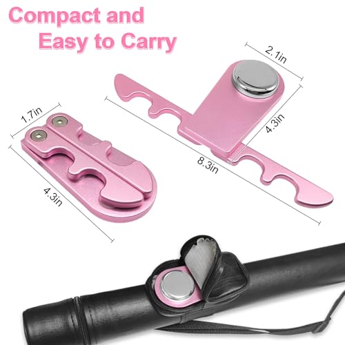 Portable Pool Stick Holder - Weighted 4-Cue Claw Holder for Billiard Table, Pink - color: Pink