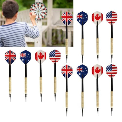 Soft Tip Darts Professional Set 12 Flights 50 Tips Replaceable for All Skill Levels Kids and Adults Plastic Steel