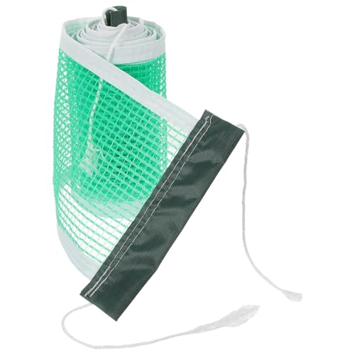 Portable Foldable Table Tennis Net with Reinforced Green Polyethylene Mesh for Indoor and Outdoor Use Clean Pong Net Suitable for Any Table Sports Netting for Backyard and Travel