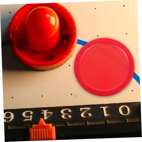 Desktop Ice Hockey Pucks Plastic Black Table Hockey Pucks Small Hockey Accessories Indoor Hockey - color: Red