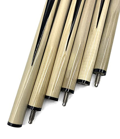 2 Piece Short Wooden Stick Pool Billiard Bridge Stick Billiard House Cue Sticks (48" 2 Piece)