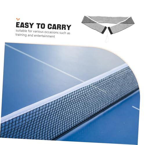 KESYOO Portable Table Tennis Net Replacement Adjustable 182cm Nylon String for Indoor/Outdoor Use Includes Black Clamps for Easy Setup Sports Equipment for Ages