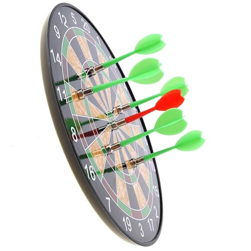 PowerTRC Magnetic Dart Board Game, Magnetic Dart Toy for Kids, Indoor - Outdoor Game Activities, Gift for Boys Girls Ages 5 6 7 8 9 10 11 12 Year Old Kids and Adults