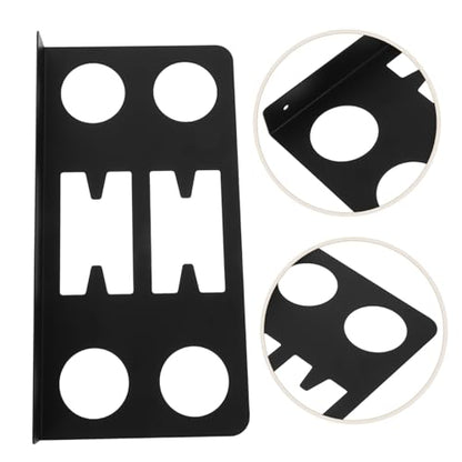 ULTECHNOVO Black Wall-mounted Sports Equipment Wall Rack with Solid Iron Structure, Wide Compatibility and Easy Installation, for Game Room or Training Center Storage