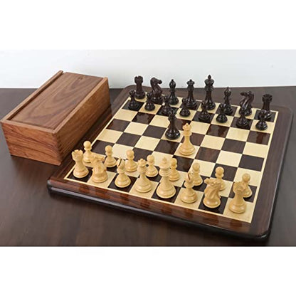 RoyalChessMall -4.1" Pro Staunton Wooden Chess Pieces Only Set - Weighted Rosewood - style: Rosewood