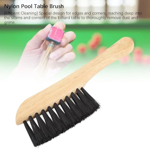 Table Brush – Wooden Pool Table Brush for Felt Cleaning Compact Billiard Table Accessory for Pool Table Cleaning,Dirt and Debris Removal Tool