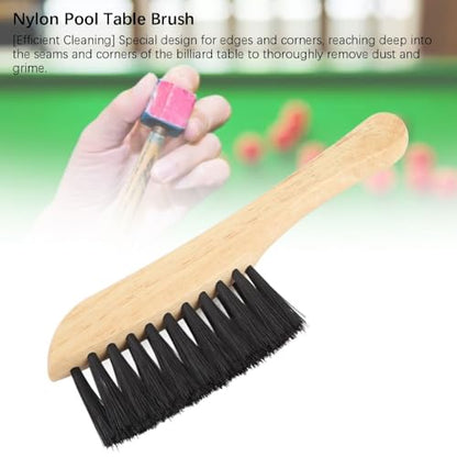 Table Brush – Wooden Pool Table Brush for Felt Cleaning Compact Billiard Table Accessory for Pool Table Cleaning,Dirt and Debris Removal Tool