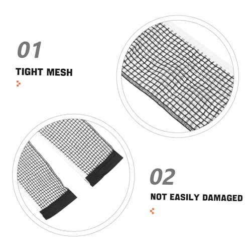 KESYOO Portable Table Tennis Net Replacement Adjustable 182cm Nylon String for Indoor/Outdoor Use Includes Black Clamps for Easy Setup Sports Equipment for Ages