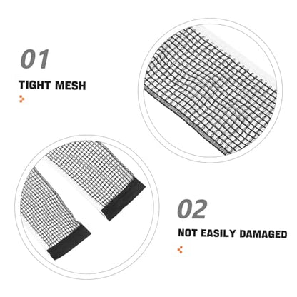 KESYOO Portable Table Tennis Net Replacement Adjustable 182cm Nylon String for Indoor/Outdoor Use Includes Black Clamps for Easy Setup Sports Equipment for Ages