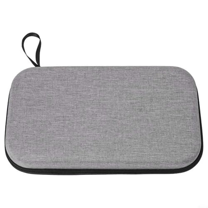 Table Tennis Racket Bag, Hard EVA Case for 2 Paddles & 6 Balls, Protective Storage Box with Soft Lining, Portable Carry Handle for Ping Pong Equipment - size: Grey